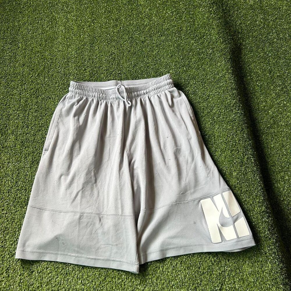 Nike Men's Grey and Blue Shorts